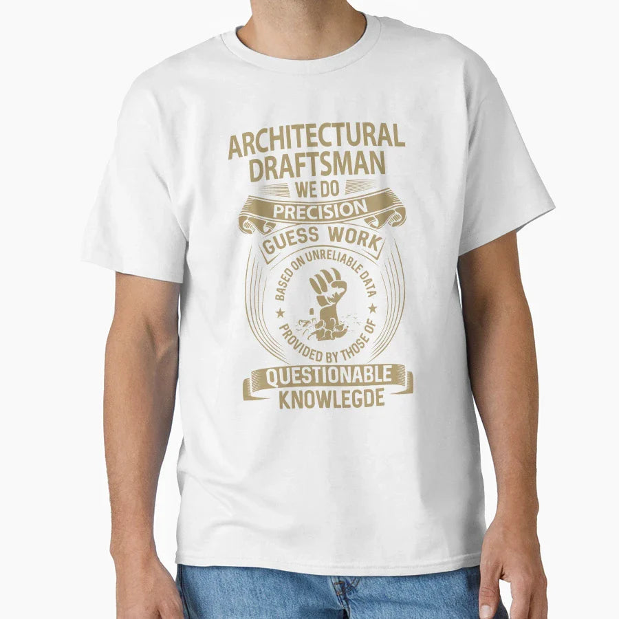 Architectural Draftsman T-Shirt - Novelty Apparel for Adults