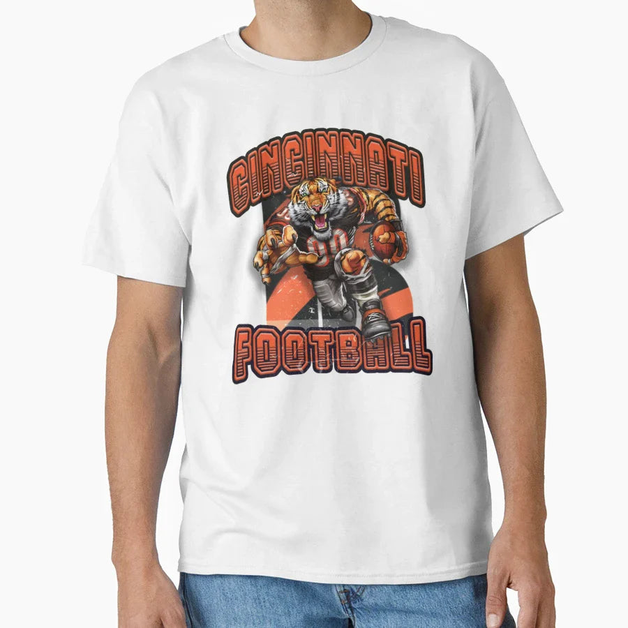 Cincinnati Football Detroit T-Shirt - Casual Everyday Wear for Adults