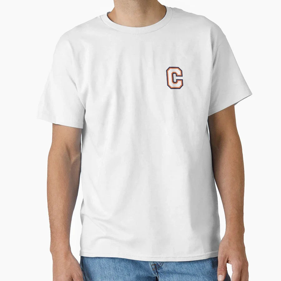 Chicago Letter C Helmet Face Mask T-Shirt - Unique Graphic Men Women