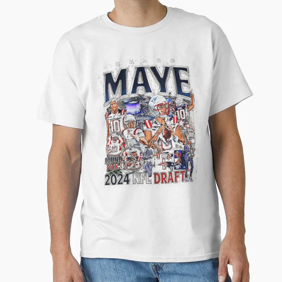 Drake Maye T-Shirt - Streetwear Style for Adults