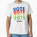 Vote Drafter T-Shirt - Casual Everyday Wear for Adults