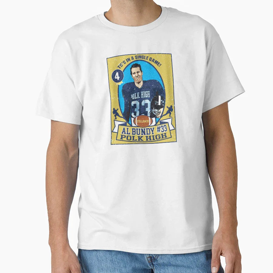 Al Bundy Football Trading Card T-Shirt - Fun Novelty Design Unisex