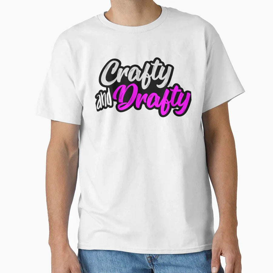 Crafty And Drafty T-Shirt - Minimalist Print Men Women