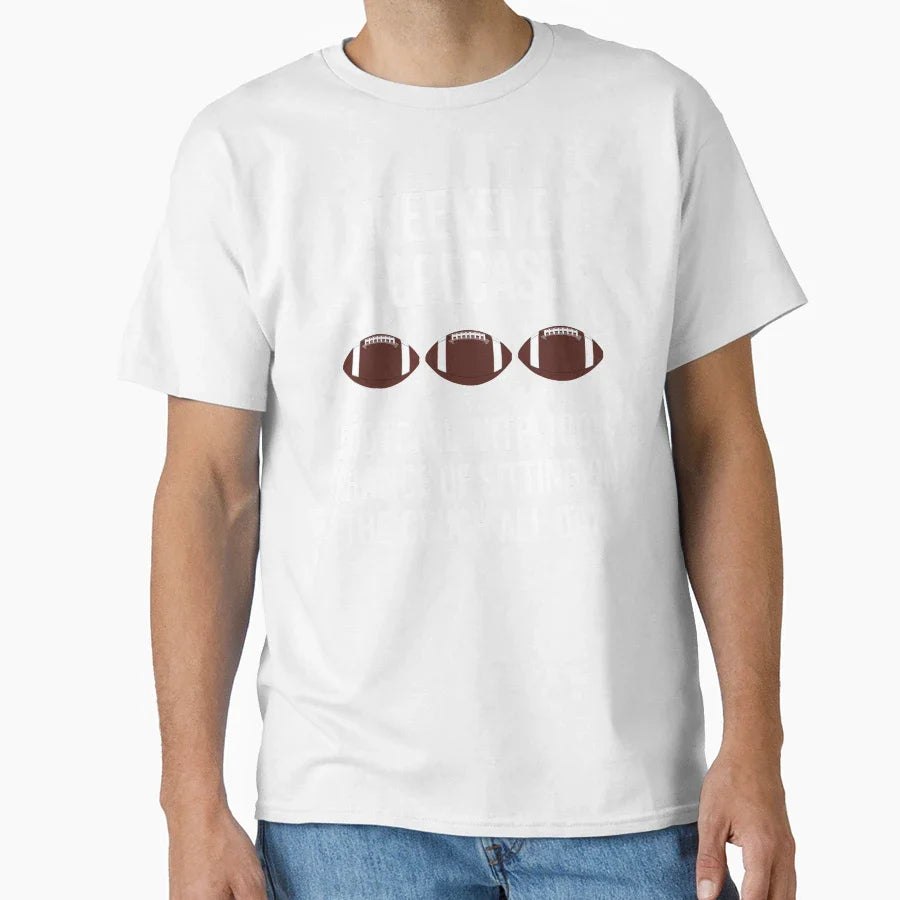 Weekend Forecast Football 100 Sitting Couch T-Shirt - Graphic Print Unisex