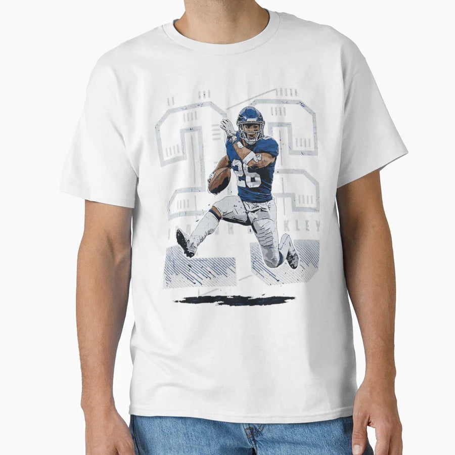 Number 26 Action Football T-Shirt - Custom Art Print Men Women
