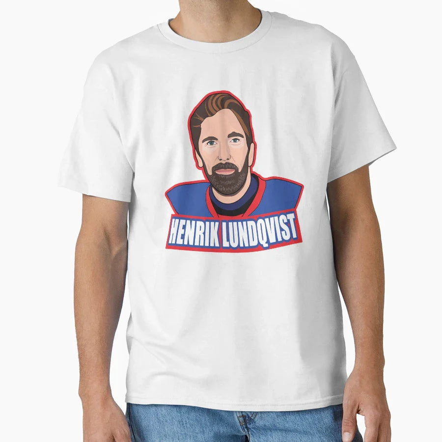 New York Hockey Henrik Lundqvist T-Shirt - Aesthetic Graphic Unisex