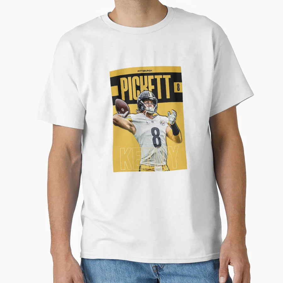 Kenny Pickett N 8 T-Shirt - Casual Everyday Wear Unisex