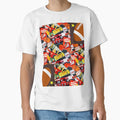 Football Game Patterns T-Shirt - Streetwear Style Men Women