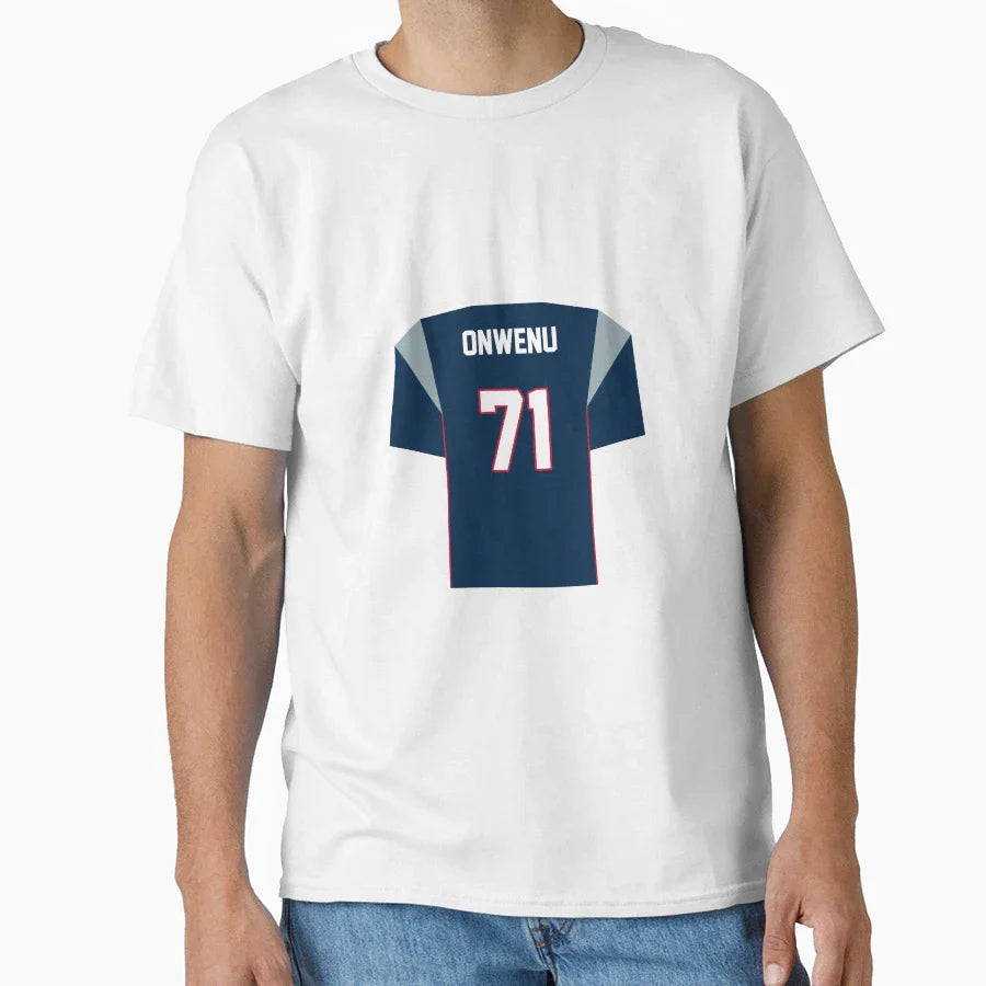 Mike Onwenu Patriots Jersey T-Shirt - Trendy Graphic Men Women