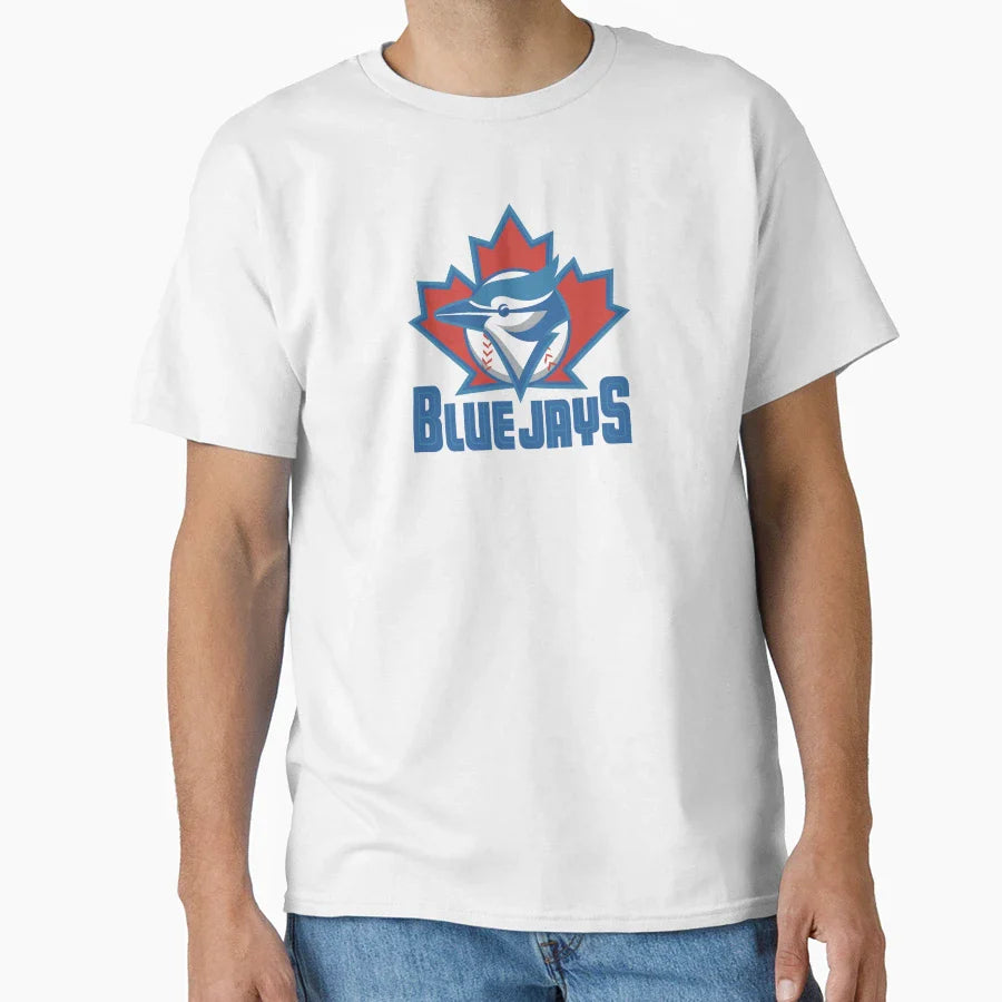 Leafs Blue Wing Birds T-Shirt - Fun Novelty Design Unisex