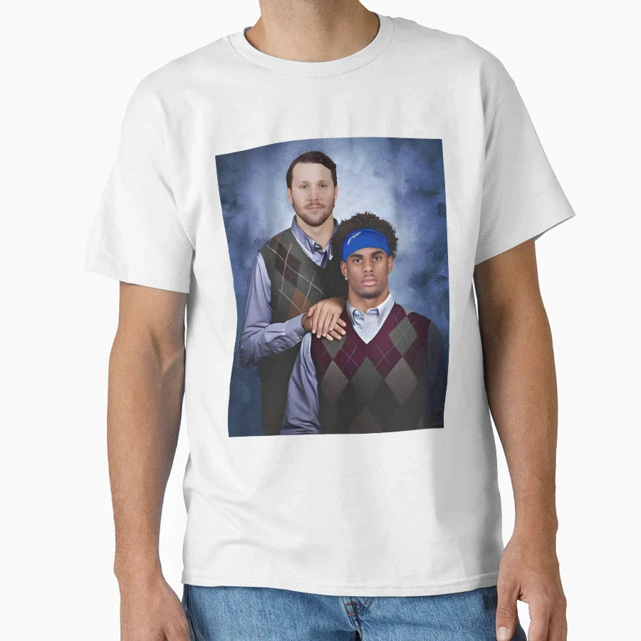 JA JA Keon Coleman Step Brothers Buffalo T-Shirt - Novelty Apparel Unisex
