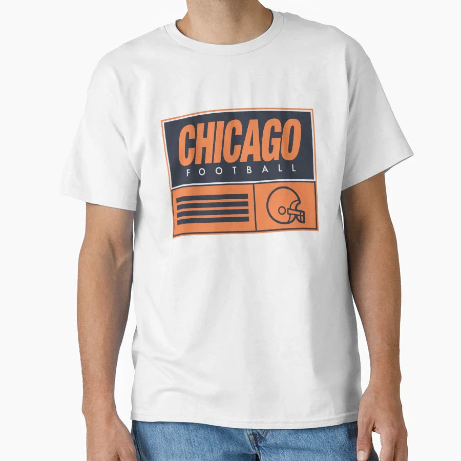 Chicago Football T-Shirt - Streetwear Style Men Women