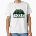 Packers Football Skyline T-Shirt - Aesthetic Graphic for Adults