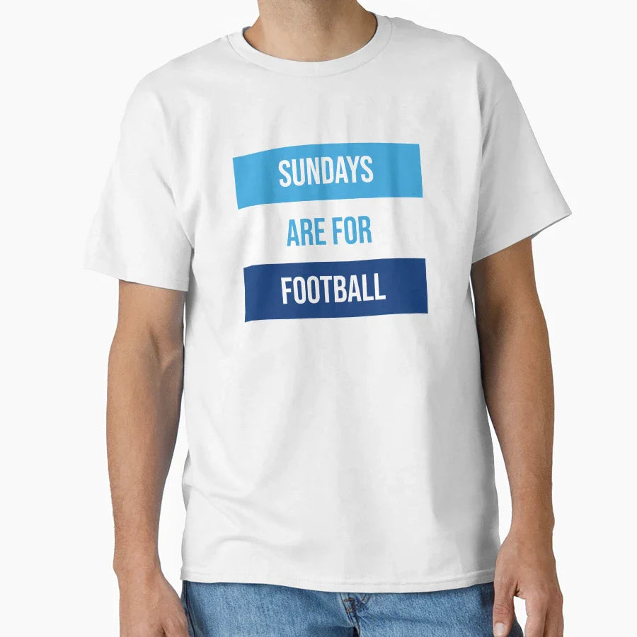 Sundays Are Football T-Shirt - Novelty Apparel for Adults