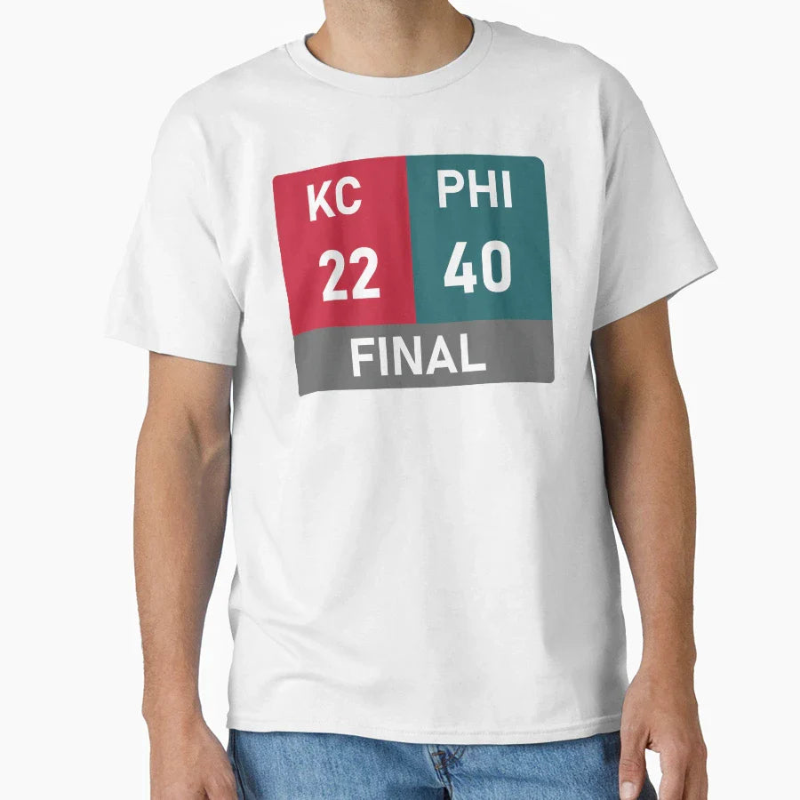 Super Bowl Final Score T-Shirt - Novelty Apparel Men Women