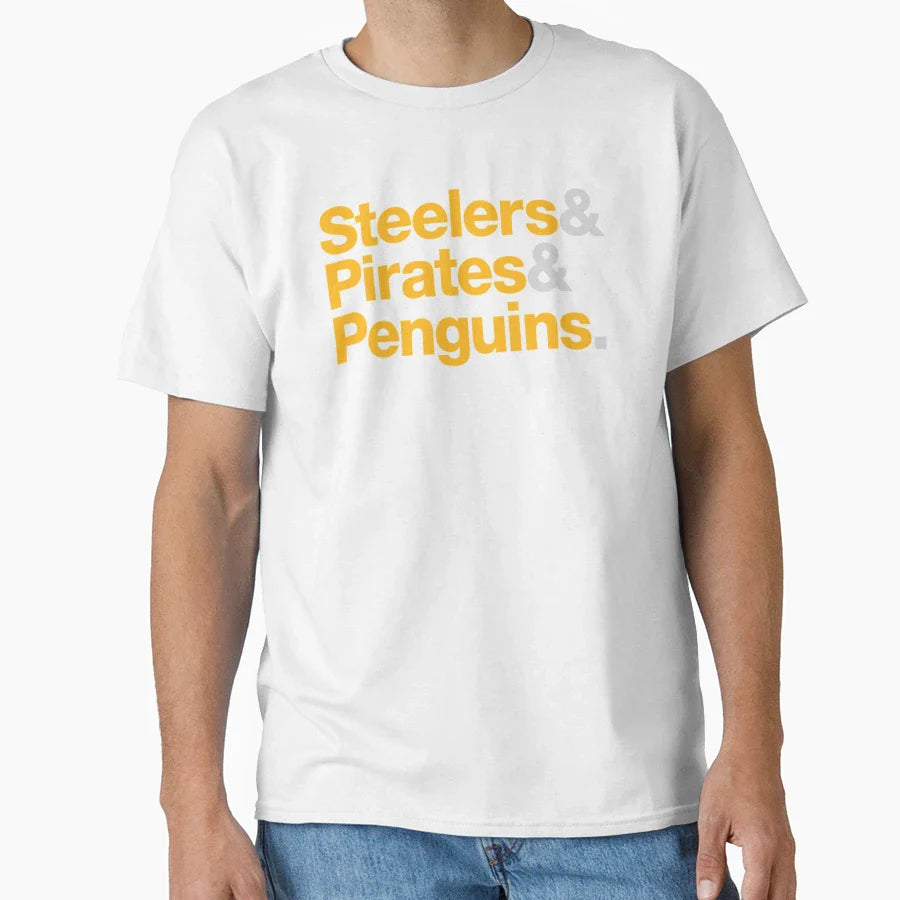 Pittsburgh Sports Teams 412 T-Shirt - Minimalist Print Unisex