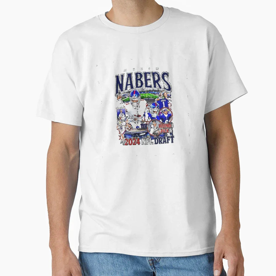 Malik Nabers Bootleg T-Shirt - Fun Novelty Design Men Women