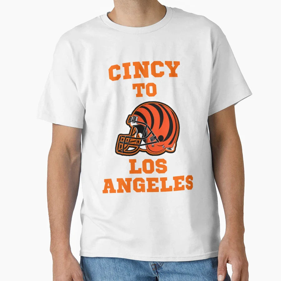 Cincinnati Football Fans T-Shirt - Minimalist Print Unisex