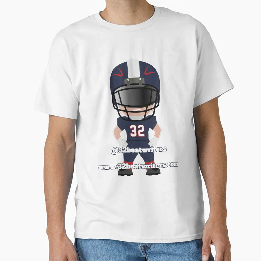 Football Player Info T-Shirt - Unique Graphic Unisex