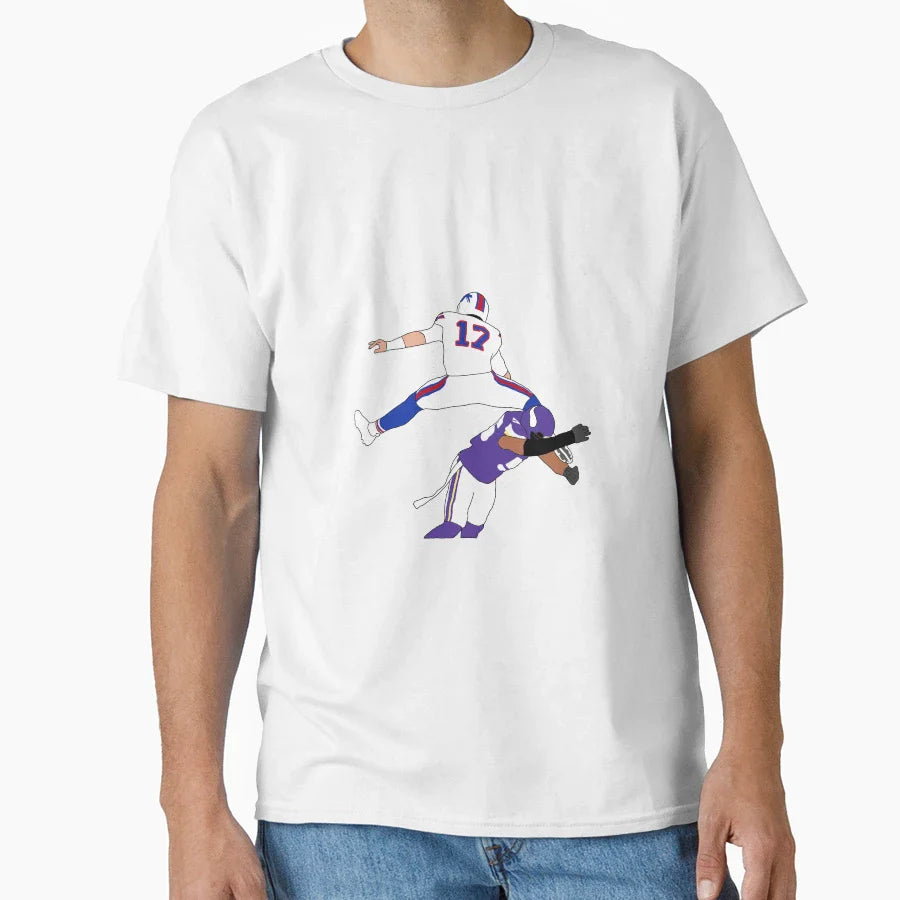 Buffalo Bills JA Hurdle T-Shirt - Casual Everyday Wear Men Women