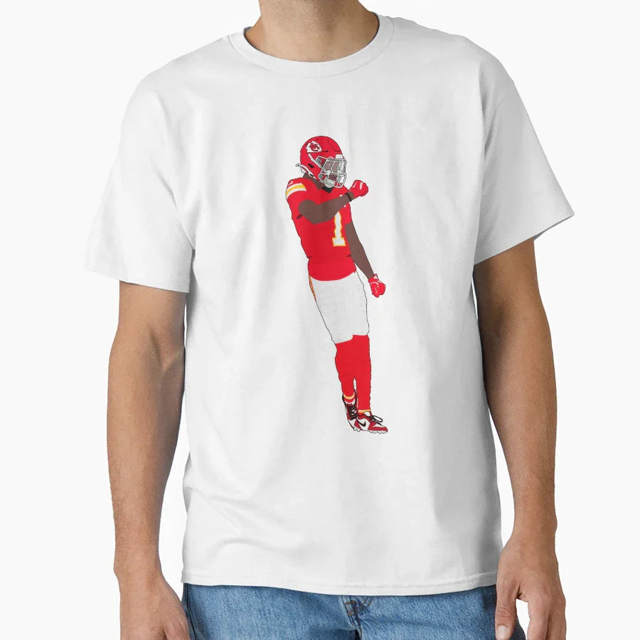 Xavier Worthy Touchdown T-Shirt - Casual Everyday Wear Unisex