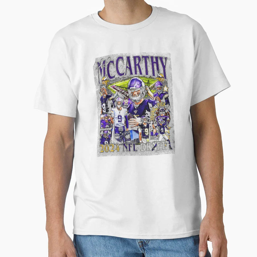 J J Mccarthy Bootleg T-Shirt - Minimalist Print Unisex