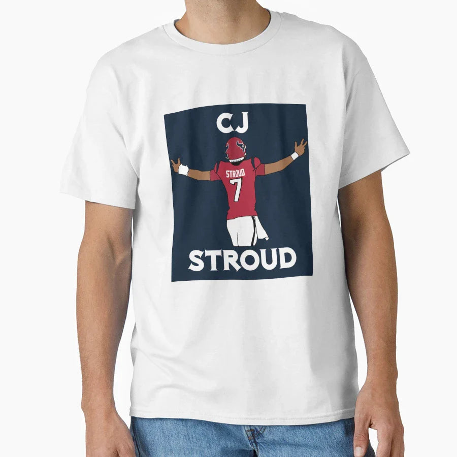 Cj Stroud Embracing Fans T-Shirt - Unique Graphic for Adults