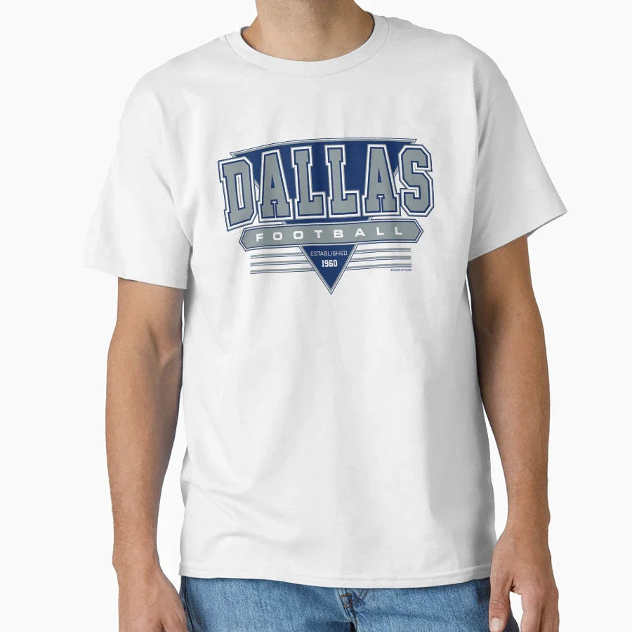 Dallas Football Cowboys Inspired 90S T-Shirt - Casual Everyday Wear Unisex