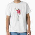 Drake Maye Celebrating T-Shirt - Novelty Apparel for Adults
