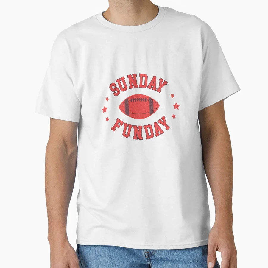 Sunday Funday Rugbby T-Shirt - Custom Art Print Men Women