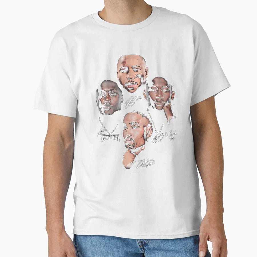 SB JH J Brown Devonta Smith Records T-Shirt - Trendy Graphic Unisex