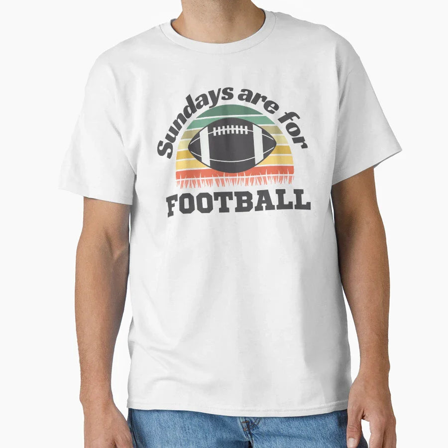 Sundays Are Football Football T-Shirt - Fun Novelty Design Men Women