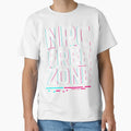 Npc Free Zone Glitch Typography T-Shirt - Aesthetic Graphic Men Women
