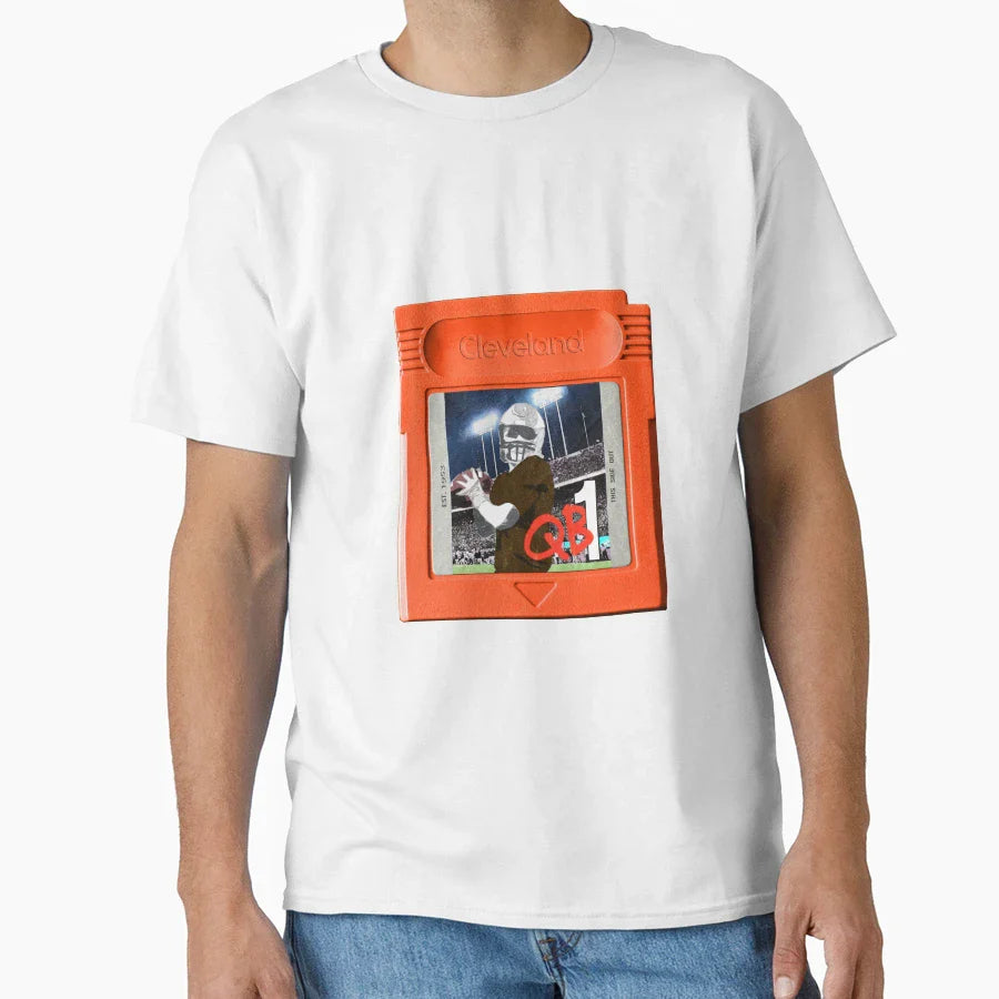 Football Cleveland T-Shirt - Minimalist Print Men Women