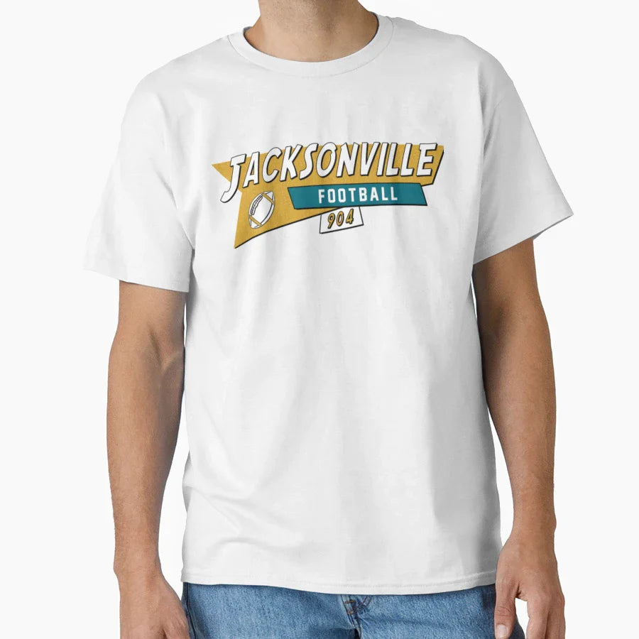 Jacksonville 90S Football T-Shirt - Trendy Graphic Men Women