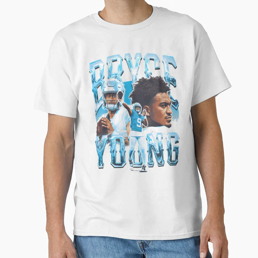 Bryce Young Carolina T-Shirt - Trendy Graphic Men Women
