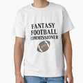 Fantasy Football Commissioner T-Shirt - Minimalist Print for Adults