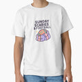 Sunday Scaries Football Funny Gen Z T-Shirt - Aesthetic Graphic Men Women