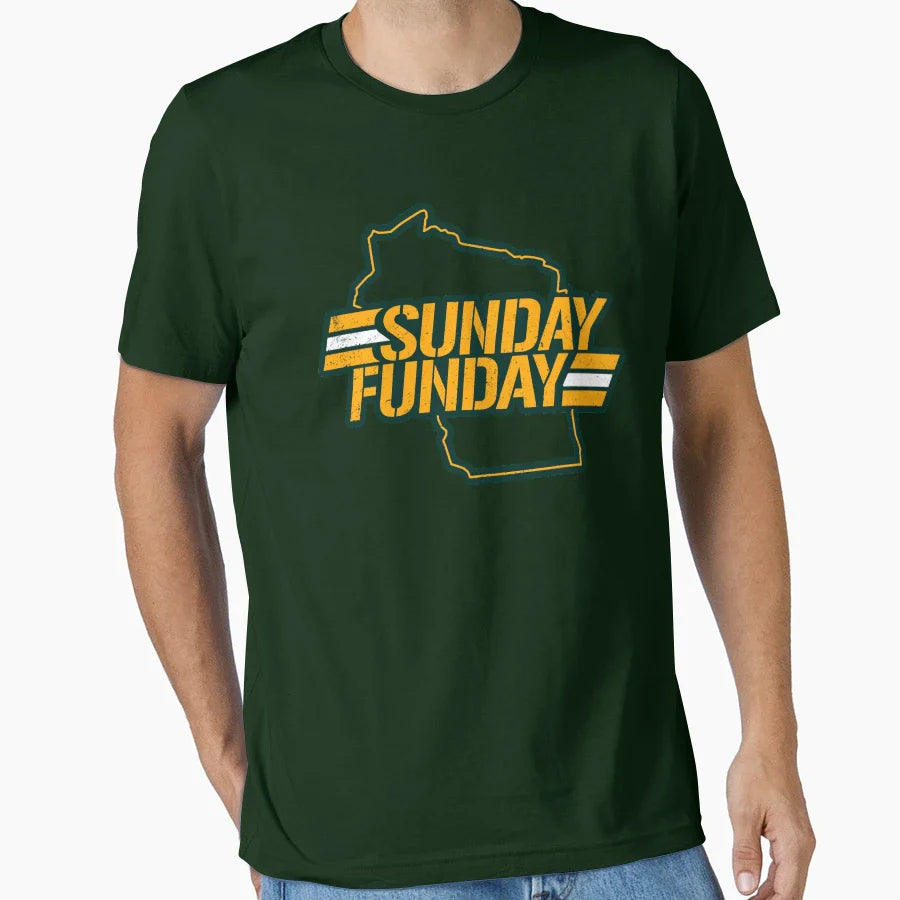Green Bay And T-Shirt - Graphic Print Unisex