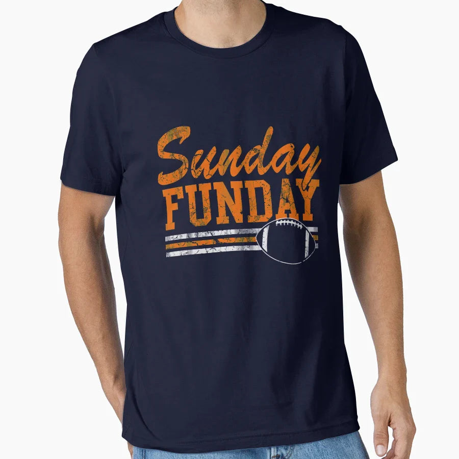 Sunday Funday Football T-Shirt - Fun Novelty Design Men Women