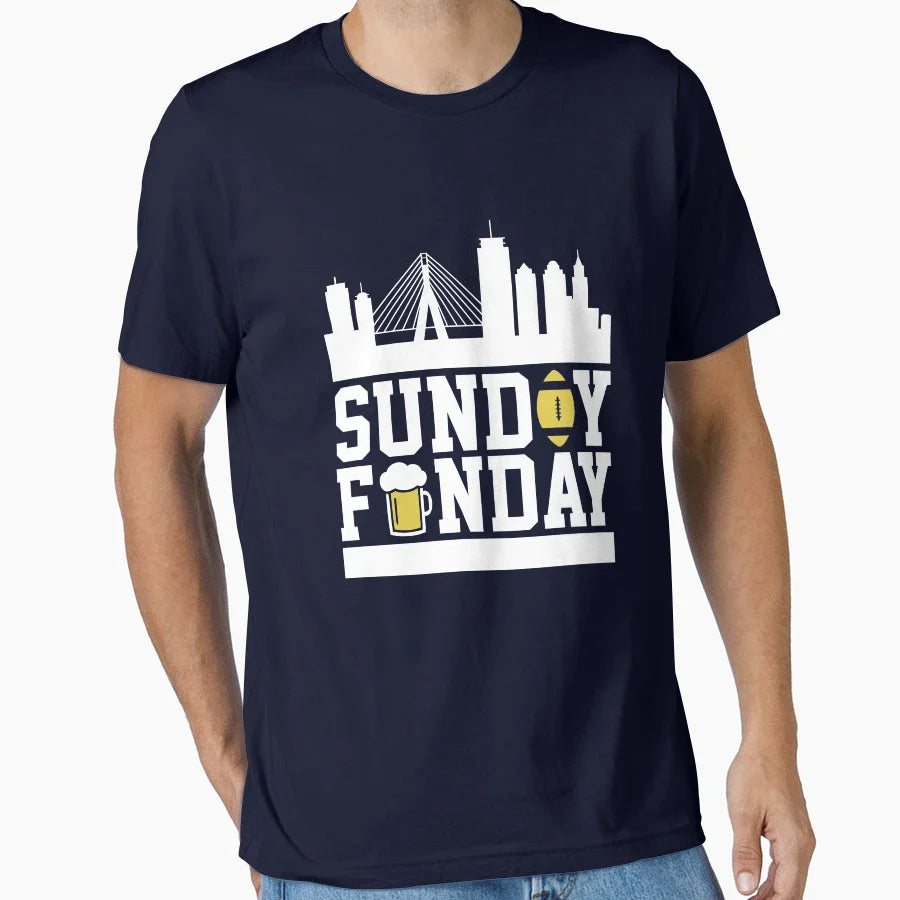 Sunday Funday Football T-Shirt - Unique Graphic Unisex