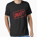 Draft Stamp T-Shirt - Aesthetic Graphic for Adults