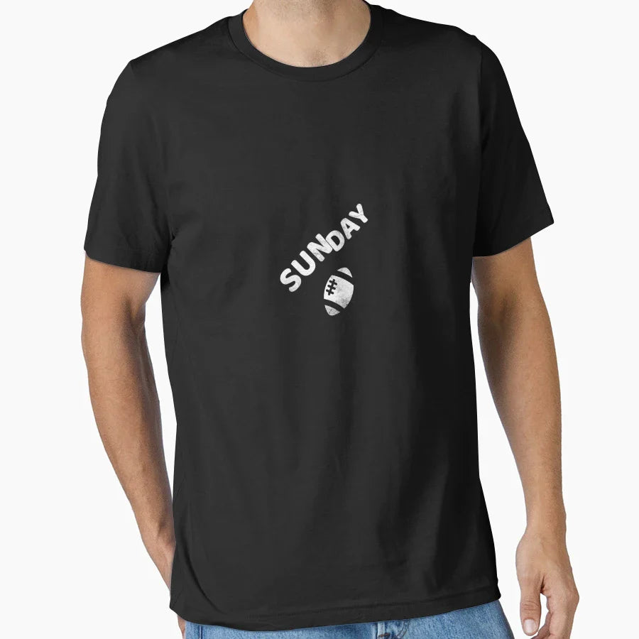 Sunday Football Fathers Day Gift Matching T-Shirt - Graphic Print Men Women