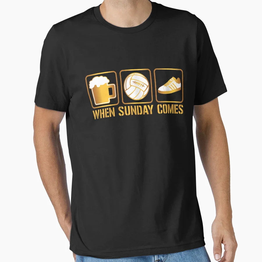 When Sunday Comes Ultras Casuals T-Shirt - Trendy Graphic for Adults