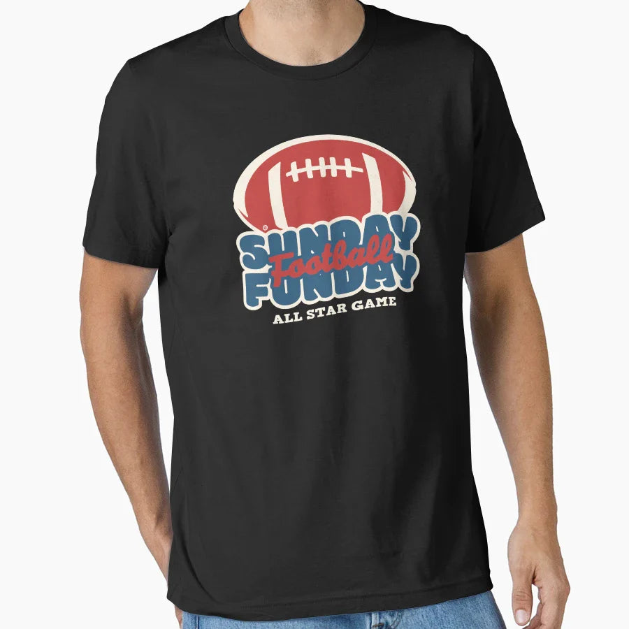 Sunday Funday Football T-Shirt - Graphic Print for Adults
