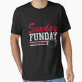 Sunday Funday Football T-Shirt - Minimalist Print Unisex