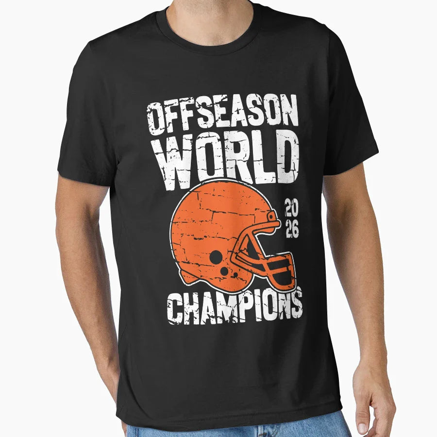 Orange And Brown Game Day Cleveland T-Shirt - Aesthetic Graphic Unisex