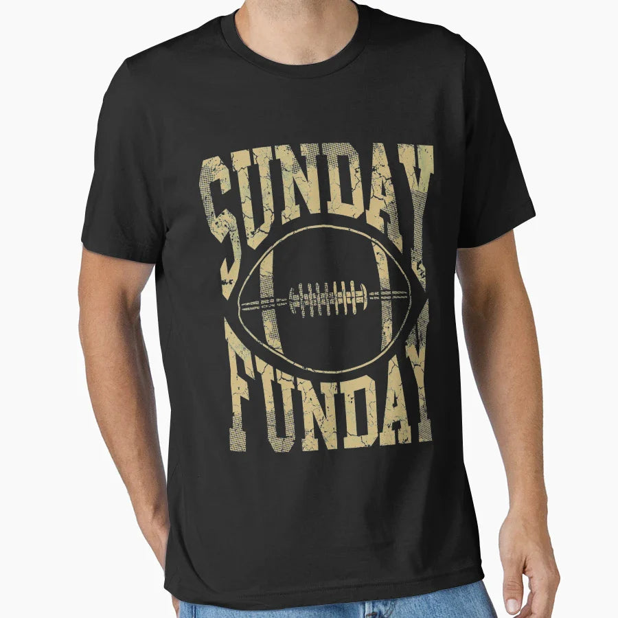 Sunday Funday Football T-Shirt - Fun Novelty Design for Adults