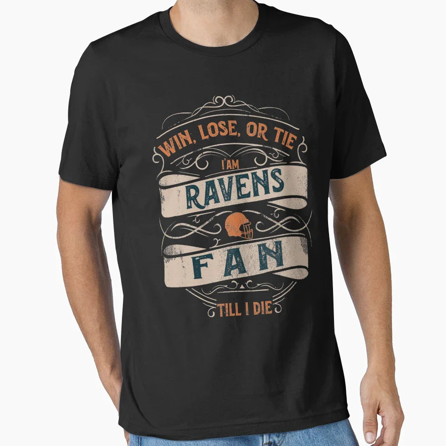 Baltimore Ravens Fan T-Shirt - Trendy Graphic Men Women