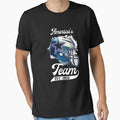 Cowboys Helmet Americas Team T-Shirt - Minimalist Print Unisex